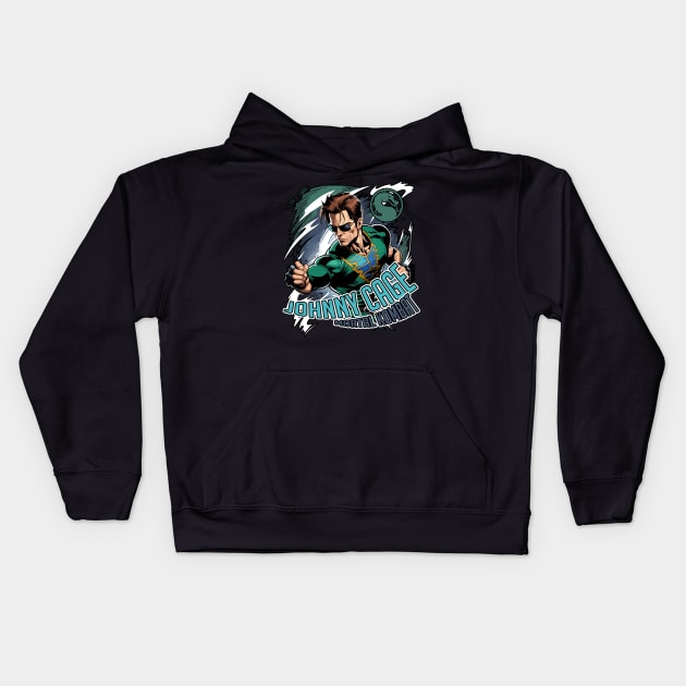 Johnny Cage Kids Hoodie by Brom Store